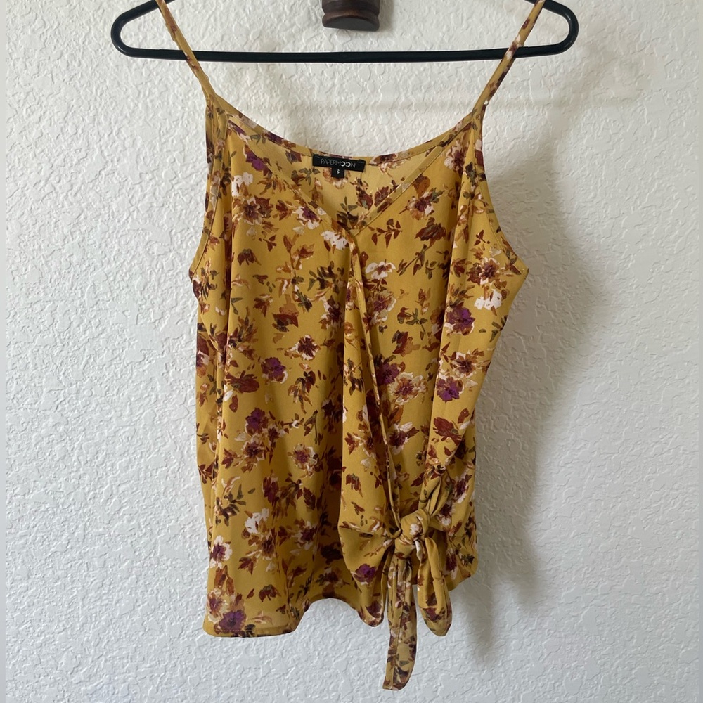 PAPERMOON FLORAL TANK WOMENS SMALL